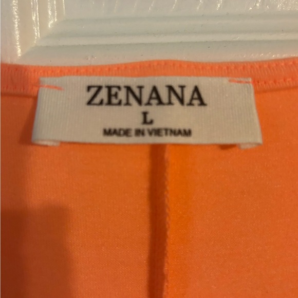 Zenana Orange Tunic Tank Large Orange (BNWOT) - L - Picture 2 of 3